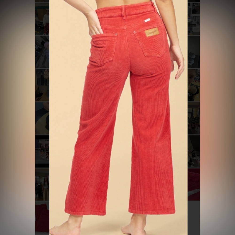 BILLABONG x Wrangler Retroy Women’s Red Corduroy Pants